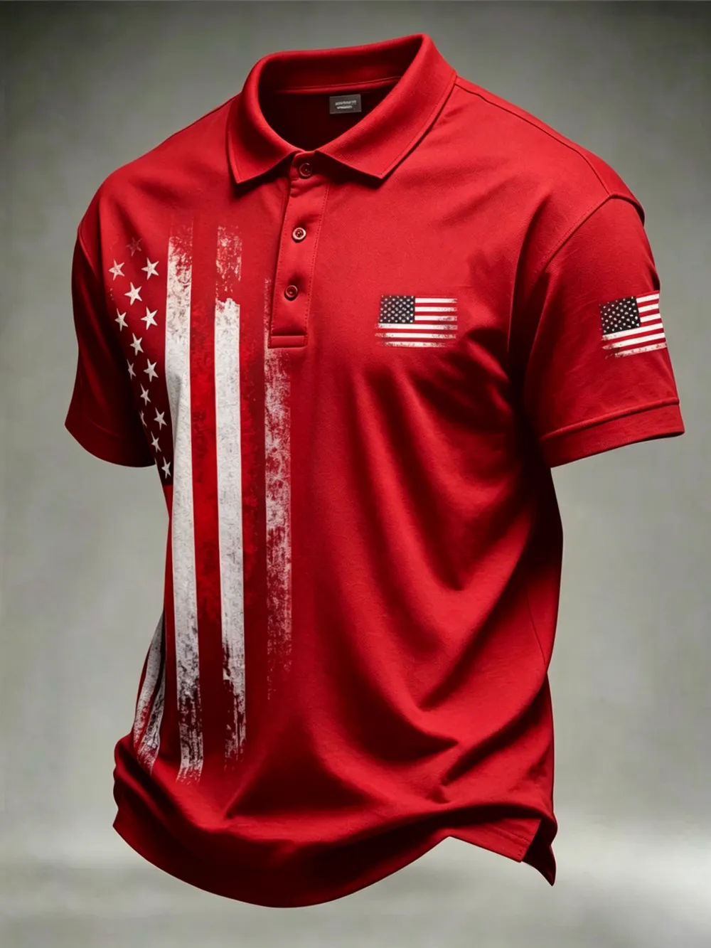 Men'S Casual 250Th Anniversary Celebration Of The Founding Of The United States Independence Day Personalized Printed Polo Shirt