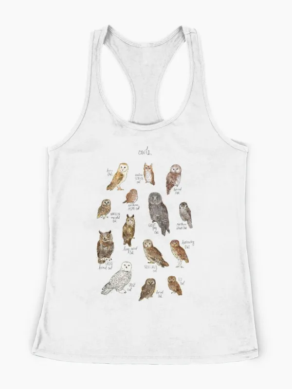 Owls Racerback Tank Top