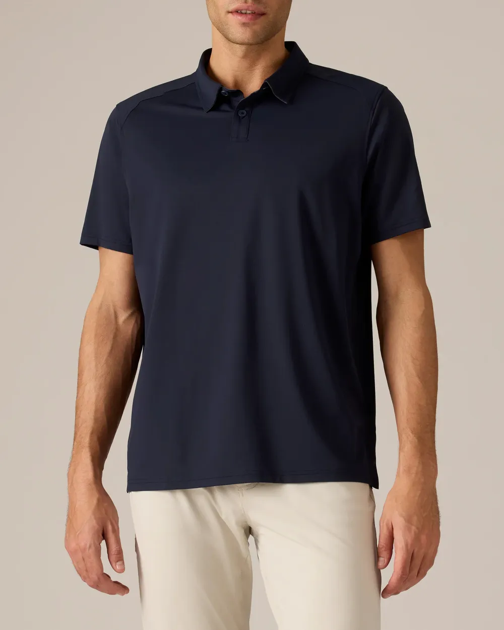 Men's Stretch Solid Polo T-Shirts