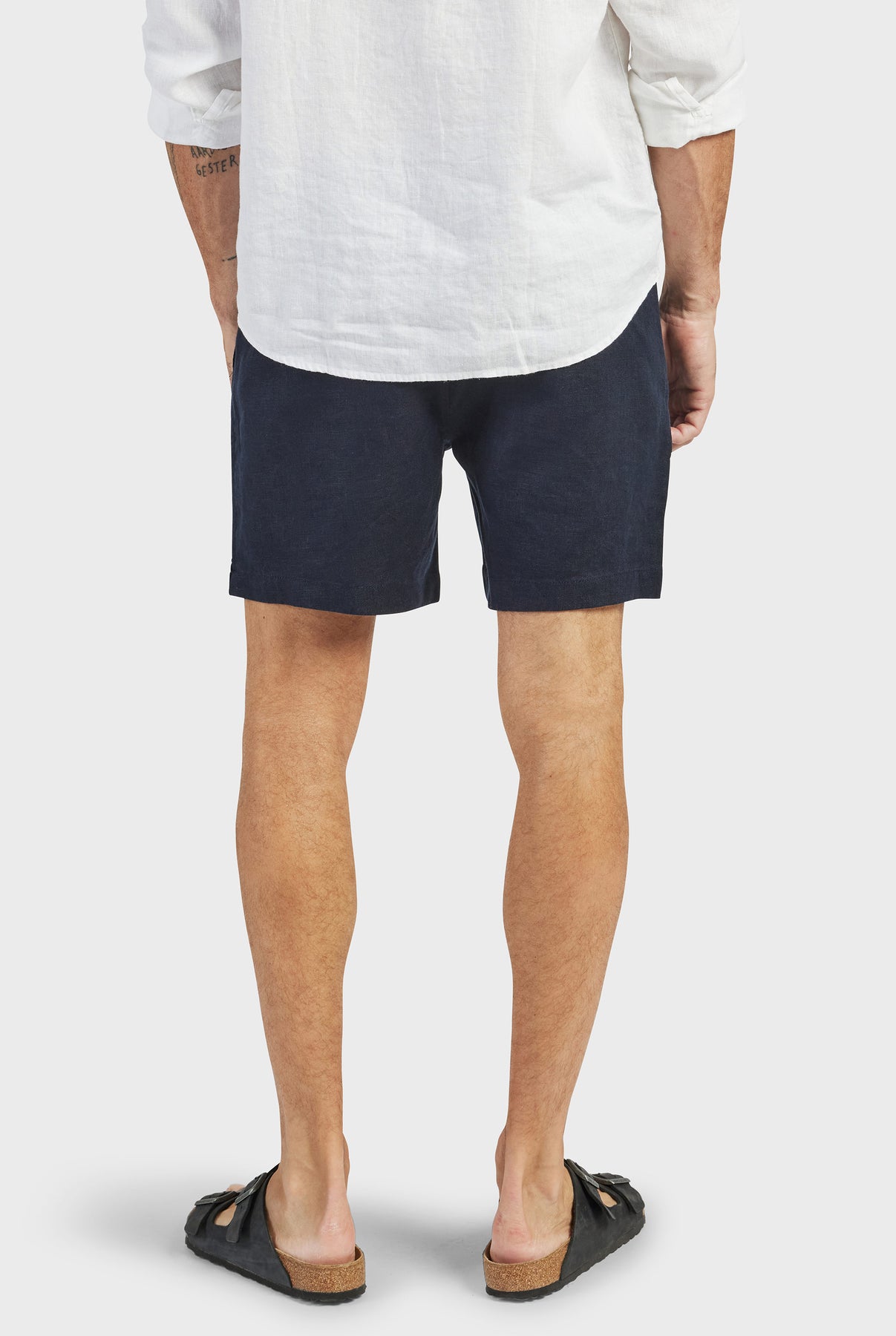 Riviera Linen Short- Navy