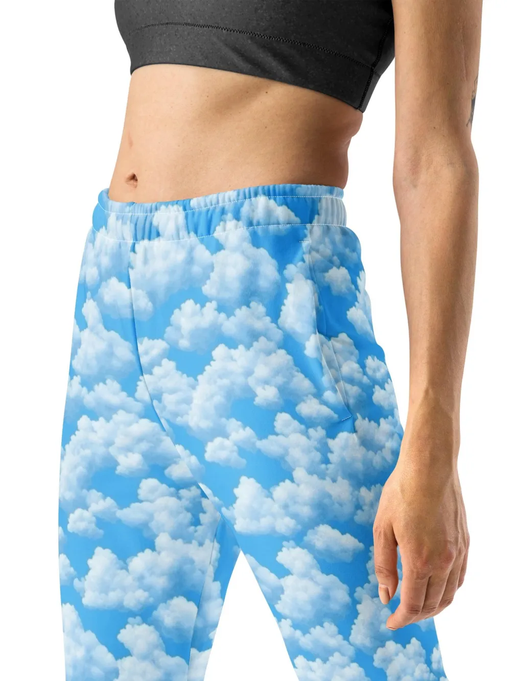 Fluffy Cloud Pattern Trousers