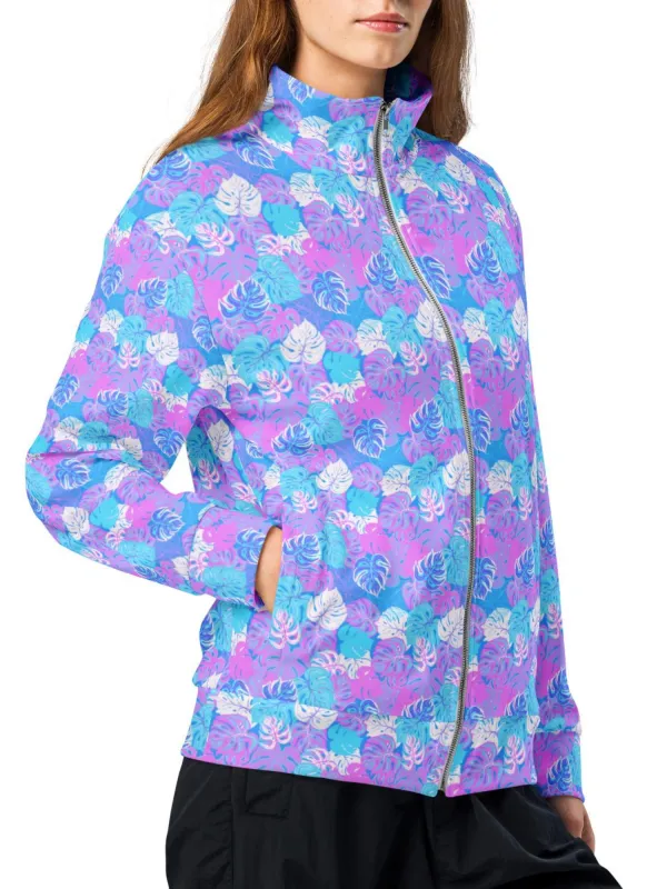 Tropical Leaf Pattern Jacket