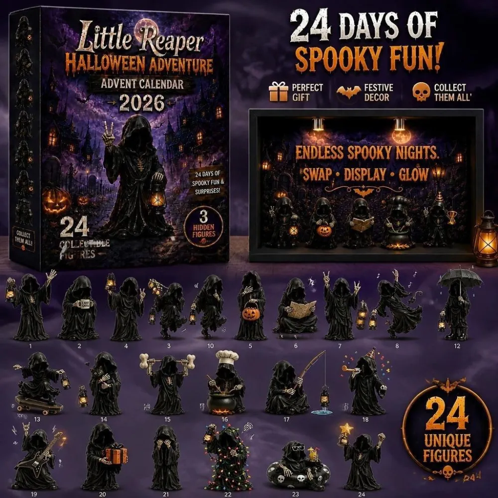 2026 Halloween 24Days Little Reaper Advent Calendar（26 * 18 * 3CM）