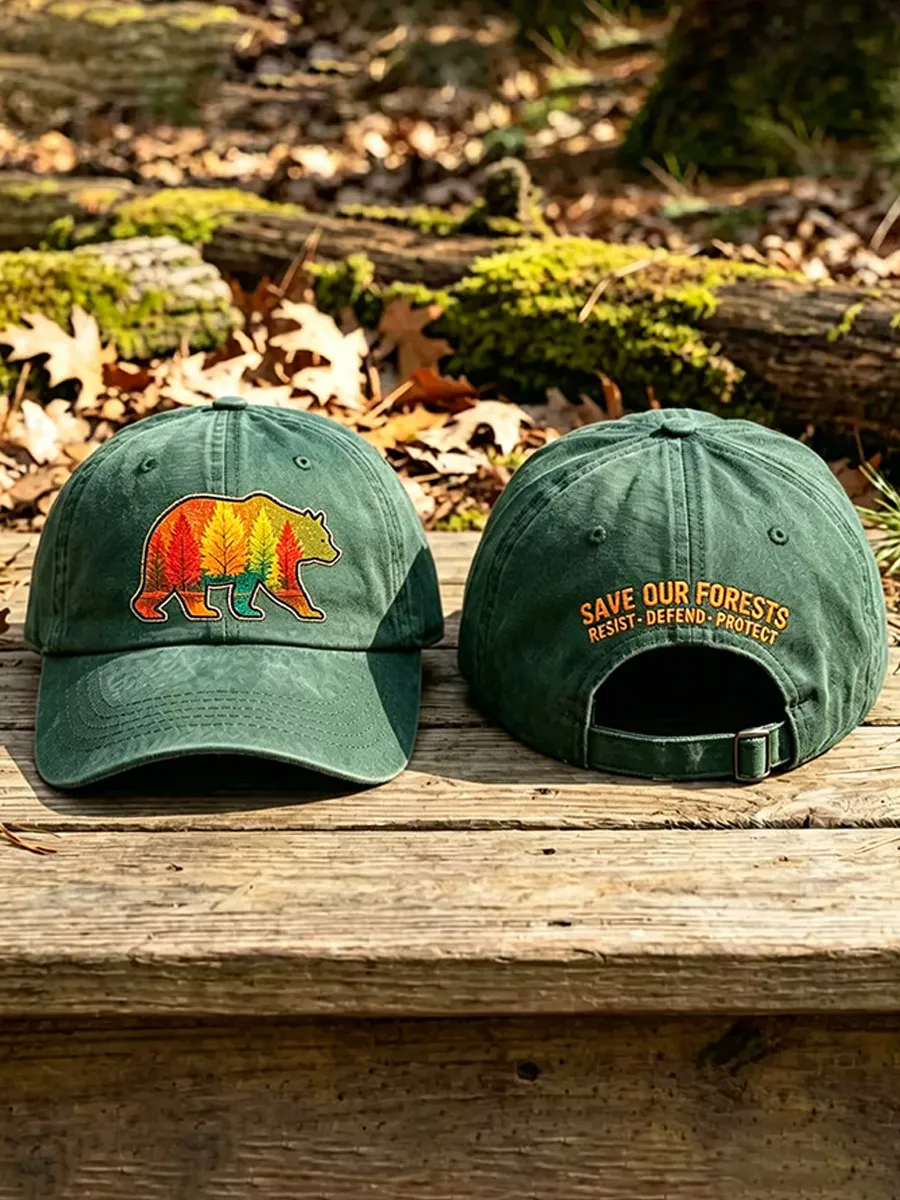 Unisex Protect Our Forests Printed Hat