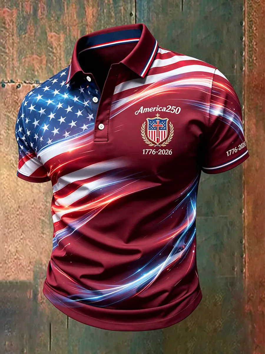 Men's 250th Anniversary Print Business Top