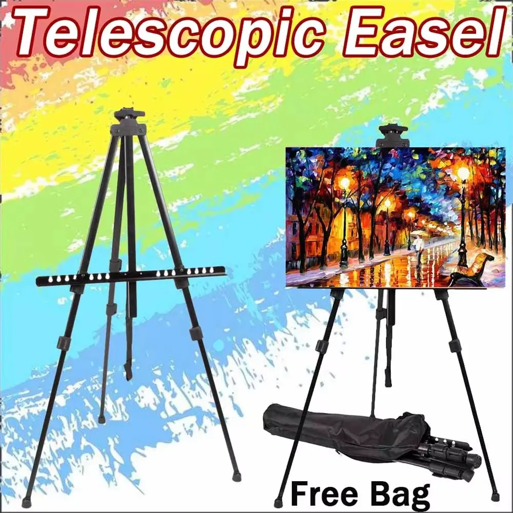 Metal Telescopic Easel with Carry Bag