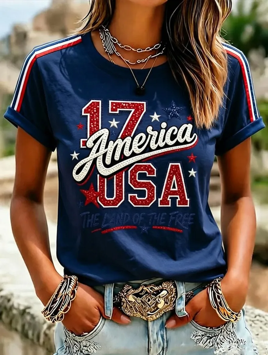 Women's 250th Anniversary Independence Day Art Print Shirt