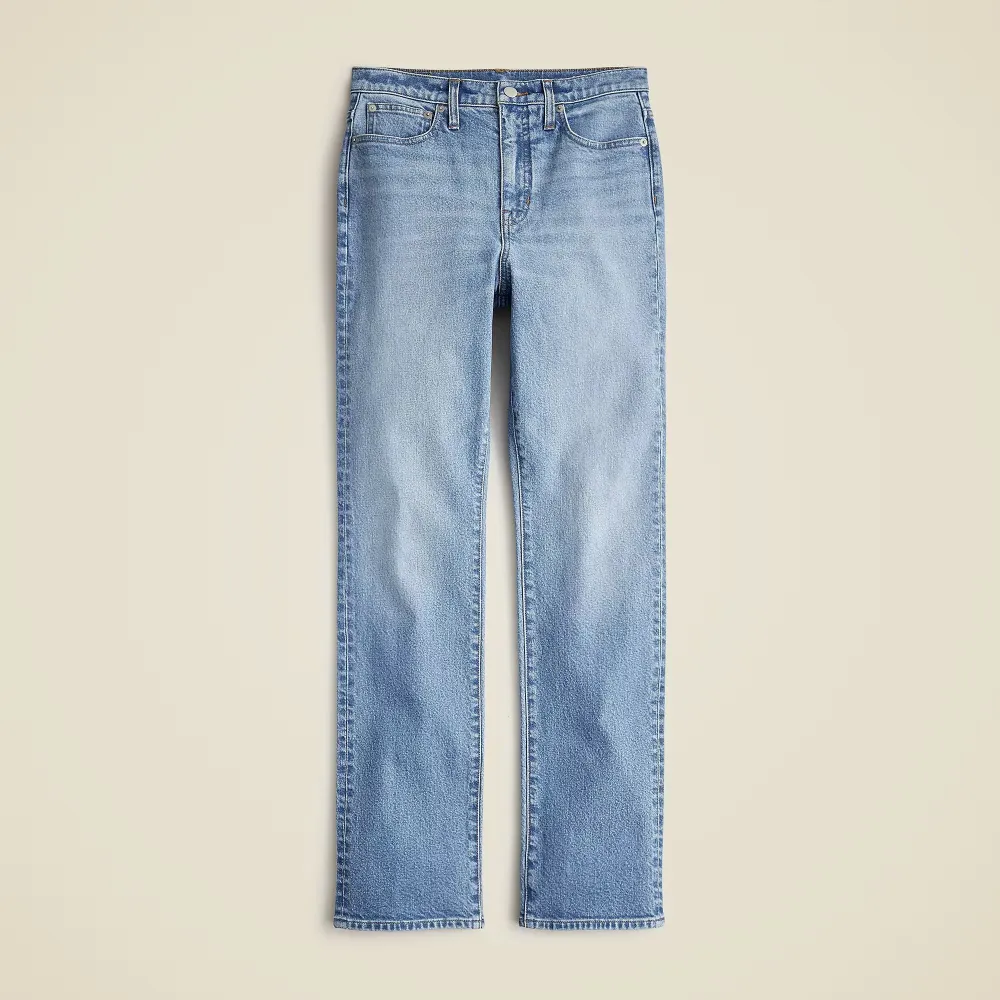 High-Rise Straight Jeans Semi-Stretch