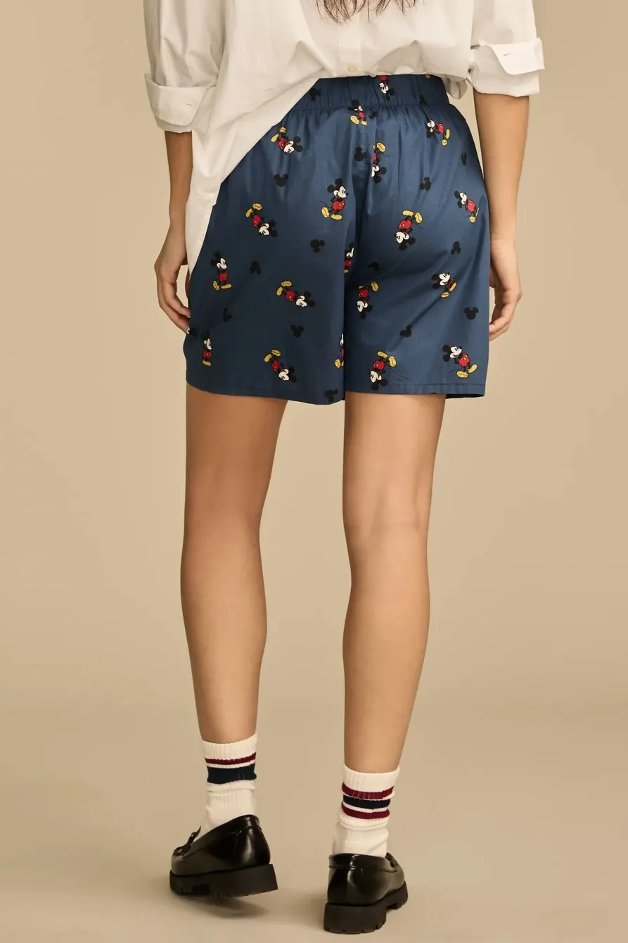 Elastic Waist Printed Short