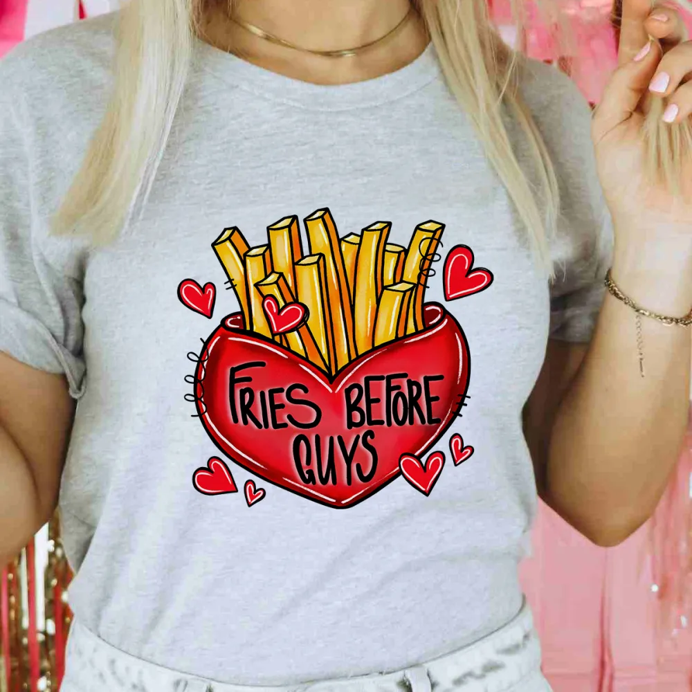 A Red Heart Filled With Fries Sweatshirts