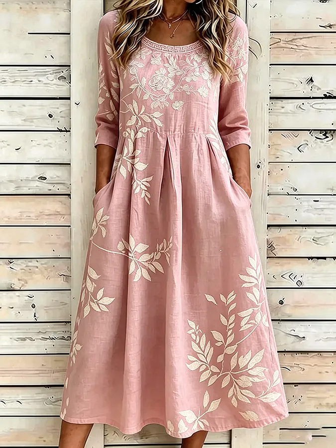 Women's floral printed casual dress