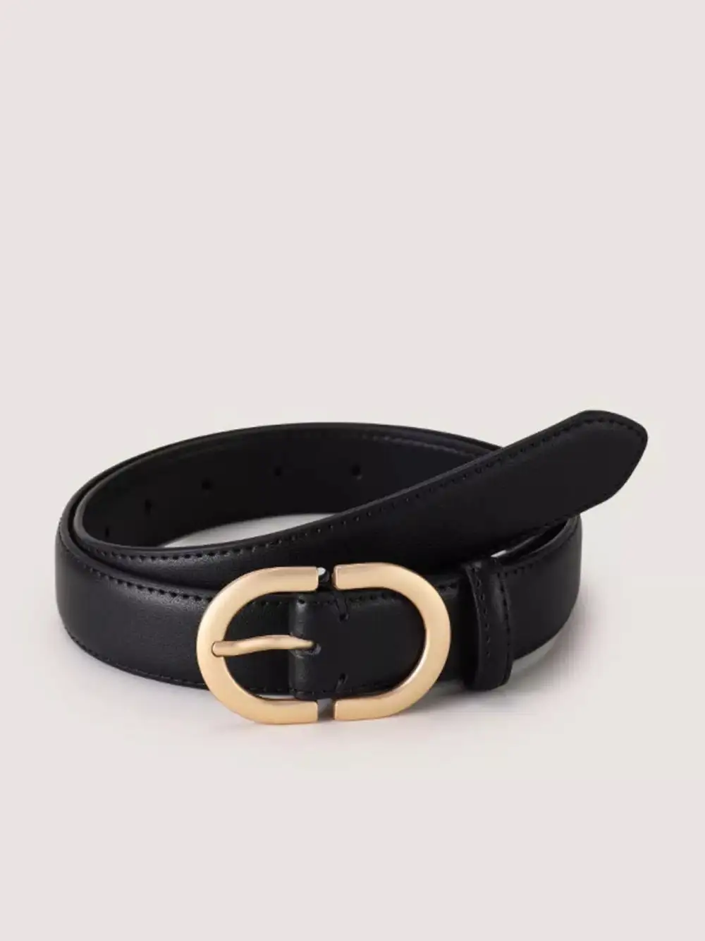 Oval Buckle Adjustable Belt