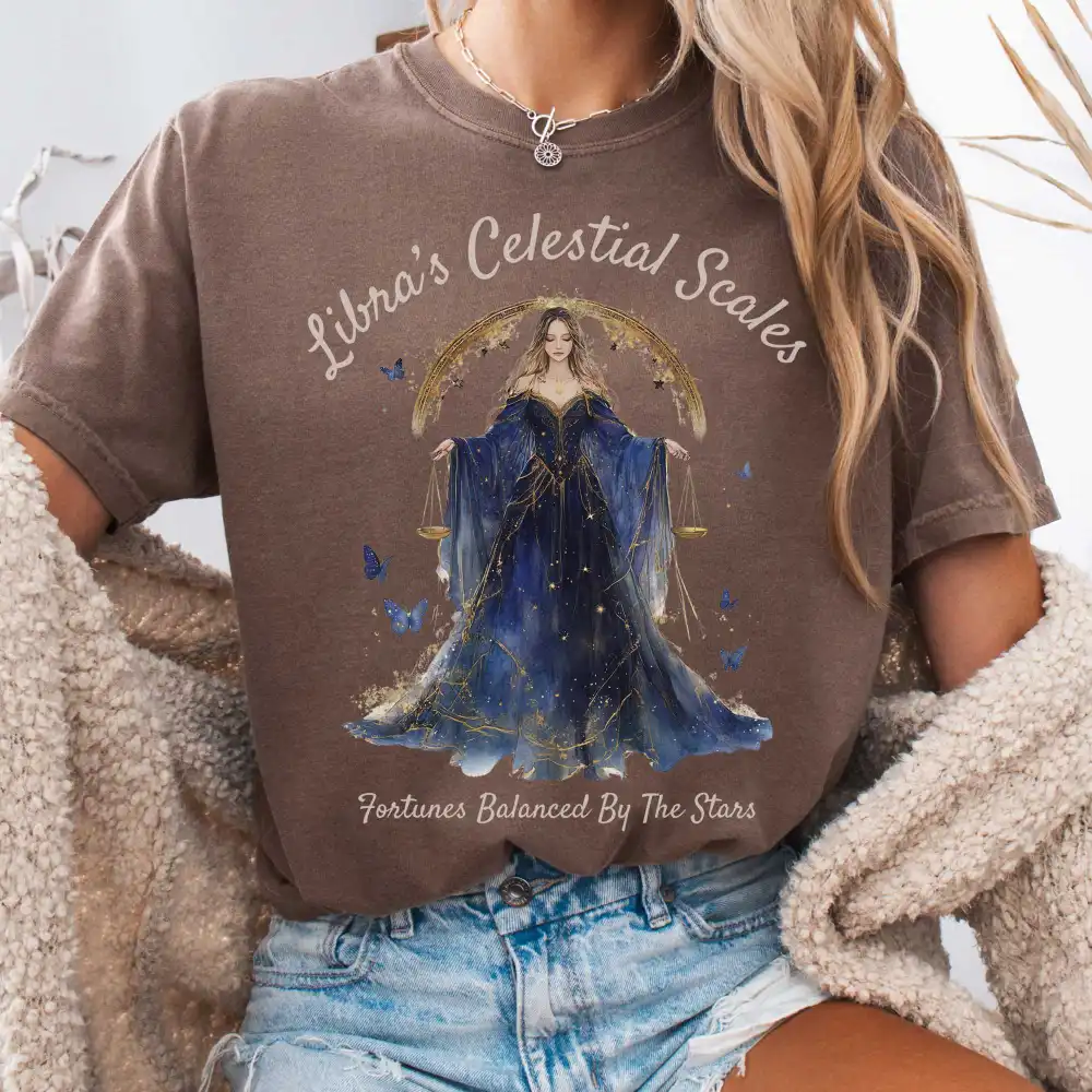Libra's Celestial Scales Zodiac Shirt