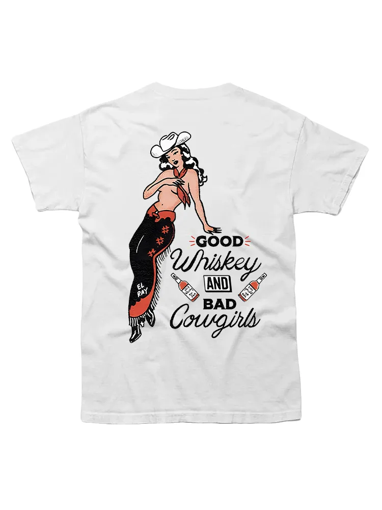 Good Whiskey And Bad Cowgirl T-shirt