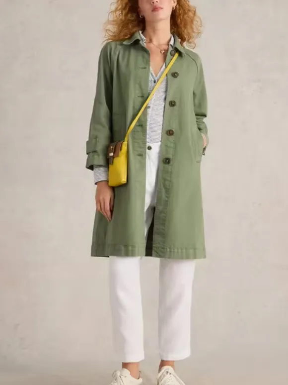 Denim Collared Coat
