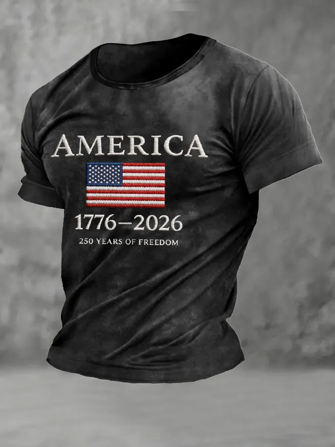 Men'S Independence Day Printed Casual T-Shirt