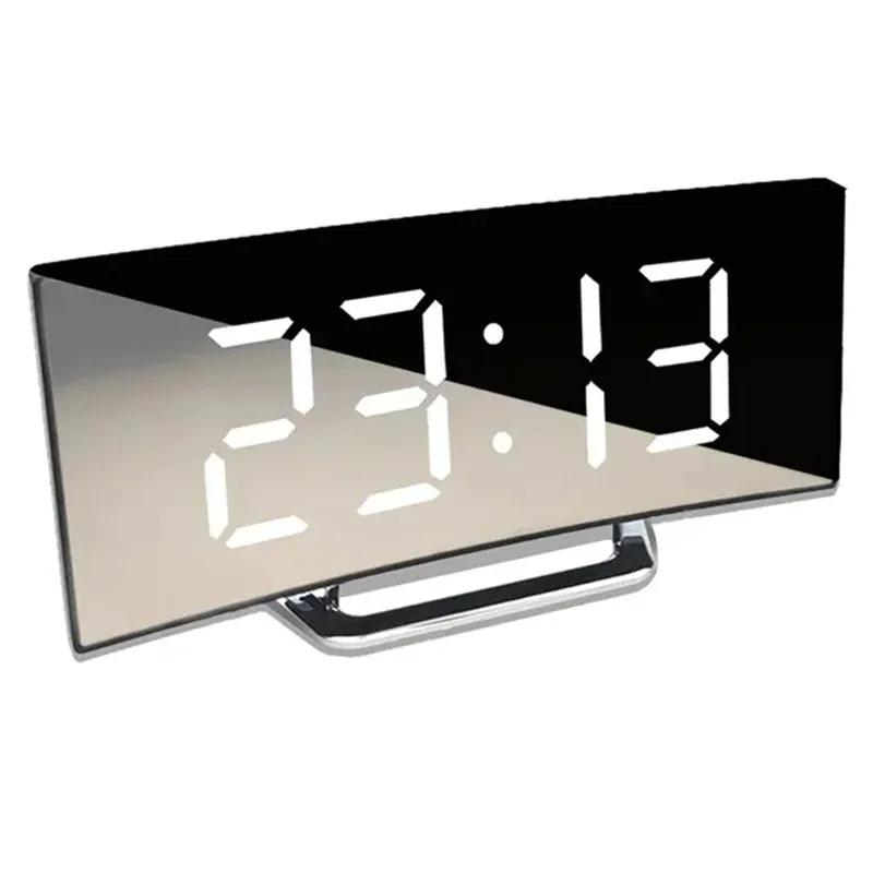 USB Charging Curved Screen Clock