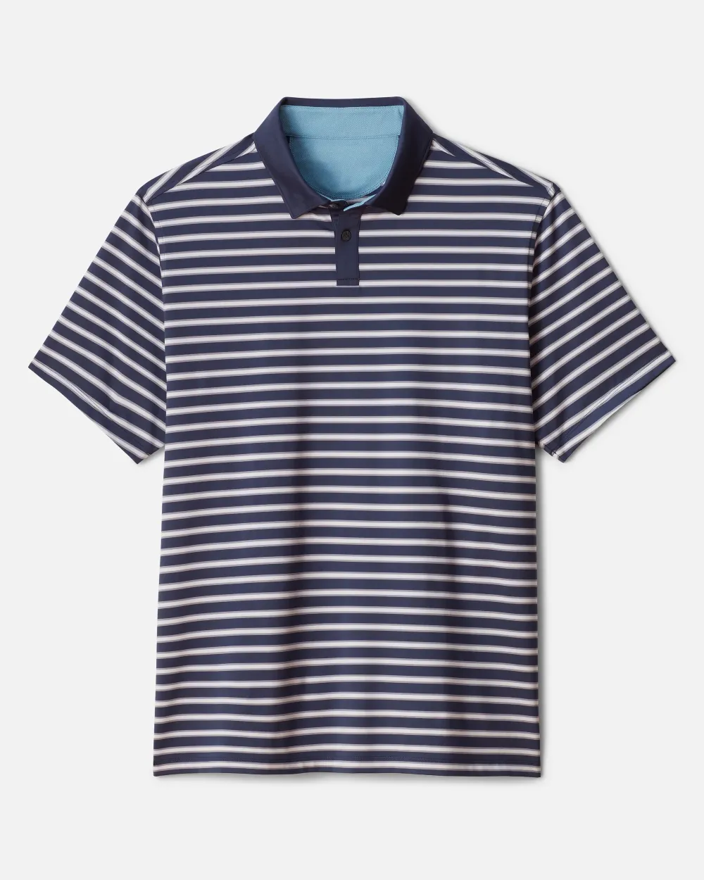 Men's Striped Short Sleeve Polo T-Shirts
