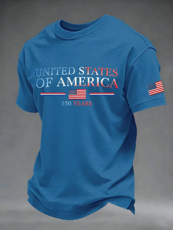 Men's Casual Printed Short-Sleeve T-Shirt