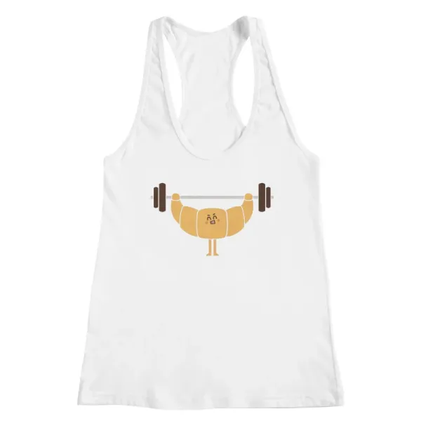 Croissant Power White Tank