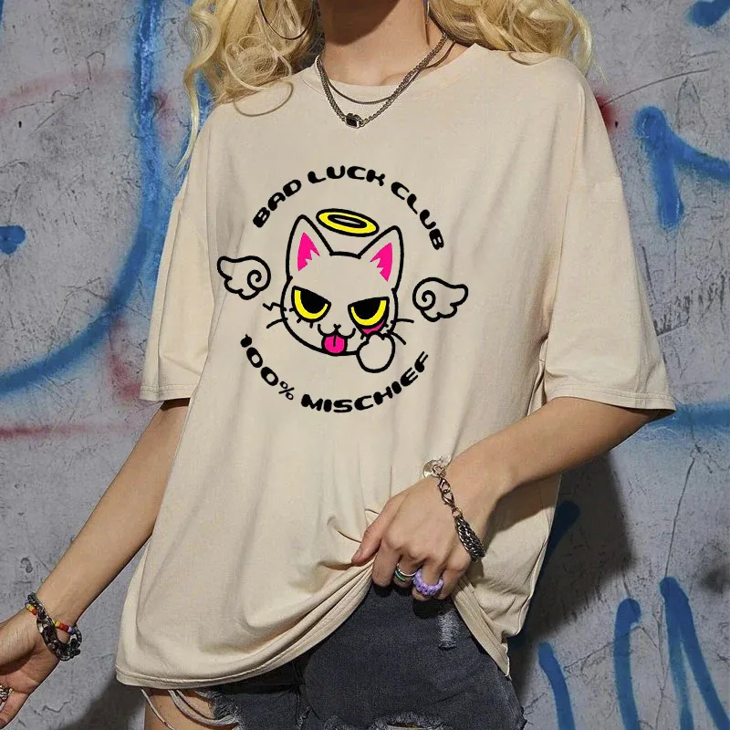 Cartoon Cat with Halo T-Shirt