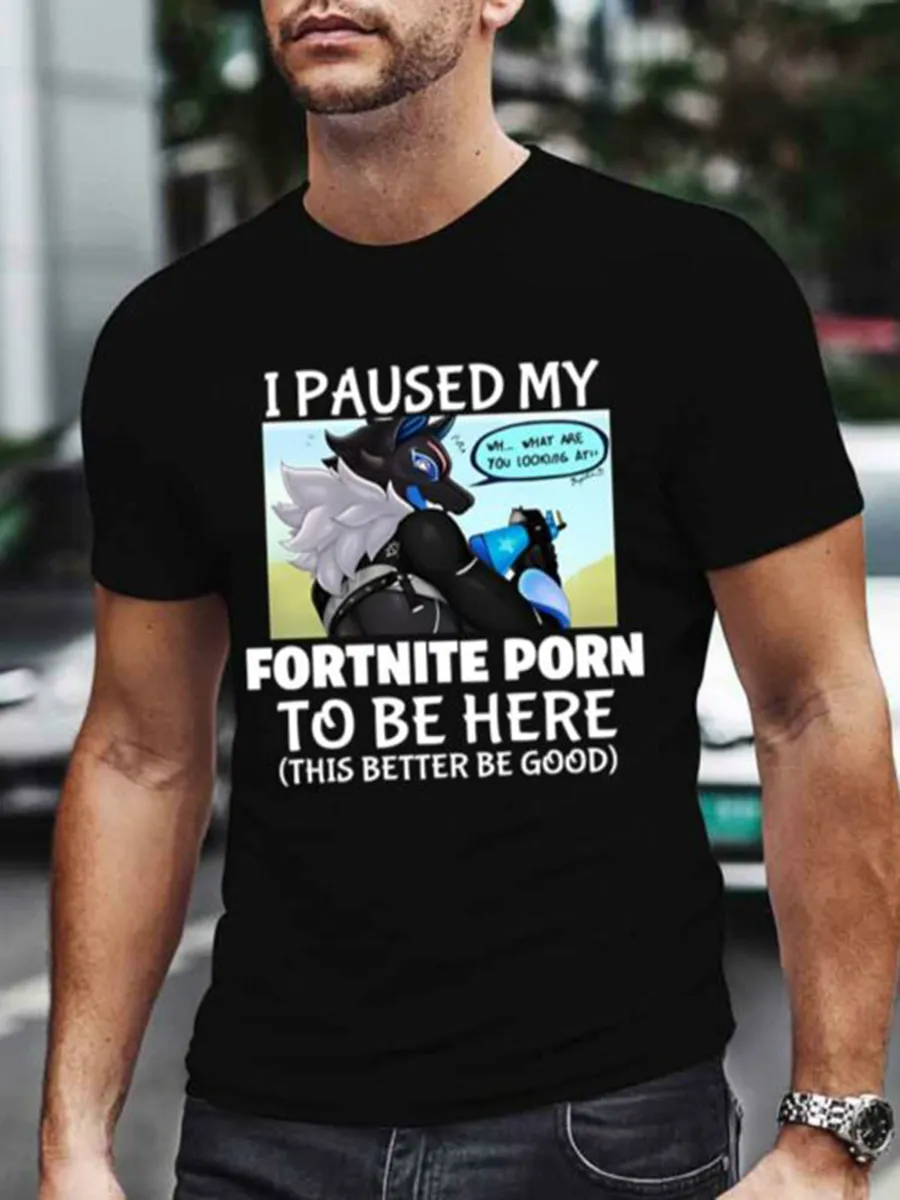 💥LAST DAY SALE 50% OFF💥I Paused My Fortnite Porn To Be Here Shirt