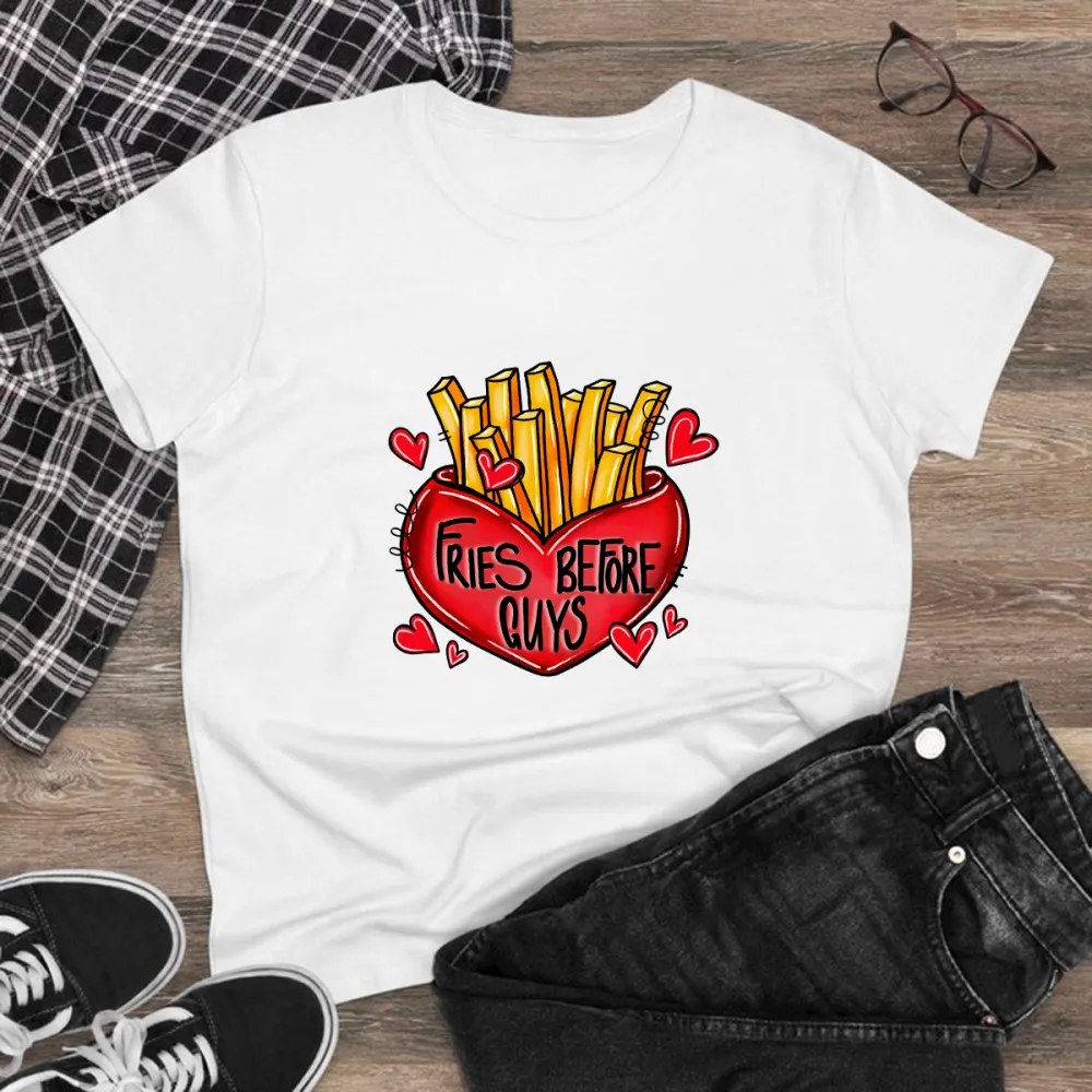 A Red Heart Filled With Fries Sweatshirts