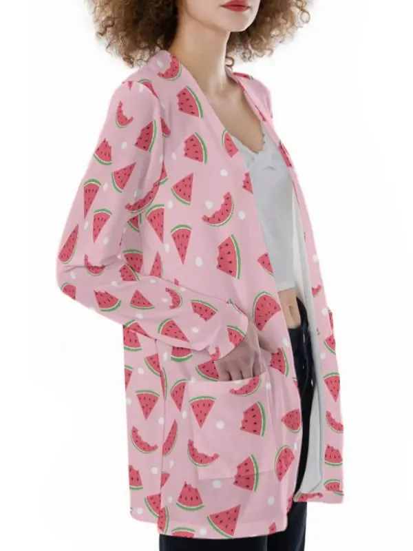Watermelon Print Cardigan