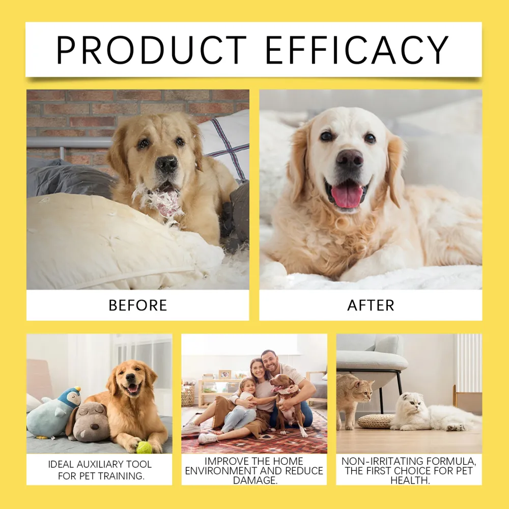 Yegbong Pet Anti-Chewing Spray: Pet Dog Indoor anti-biting and Scratching Sofa Bitter Spray2 pcs