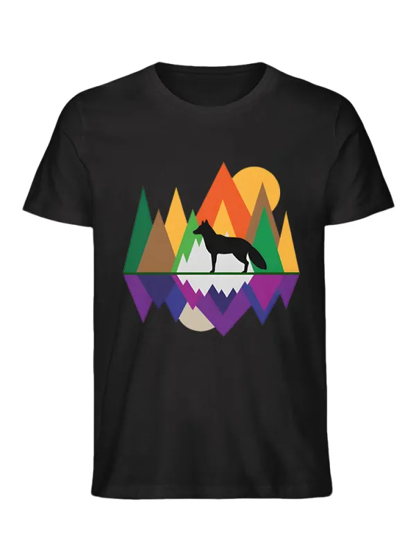 Fox In The Forest Geometric - 100% Cotton T-Shirt