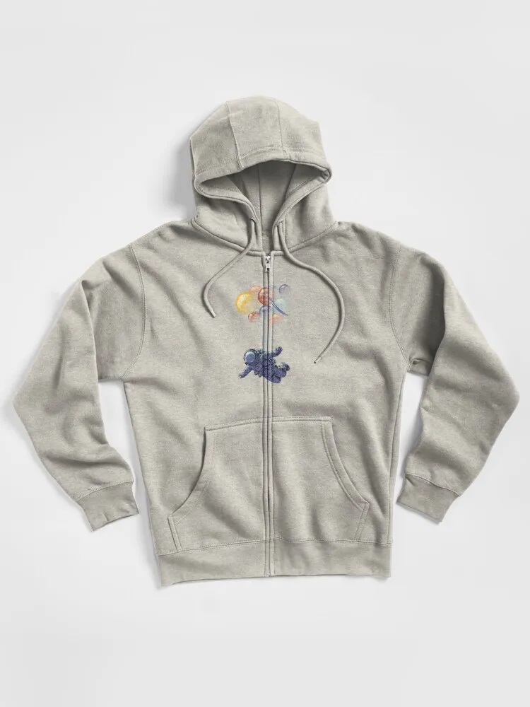 Space Travel Zipped Hoodie