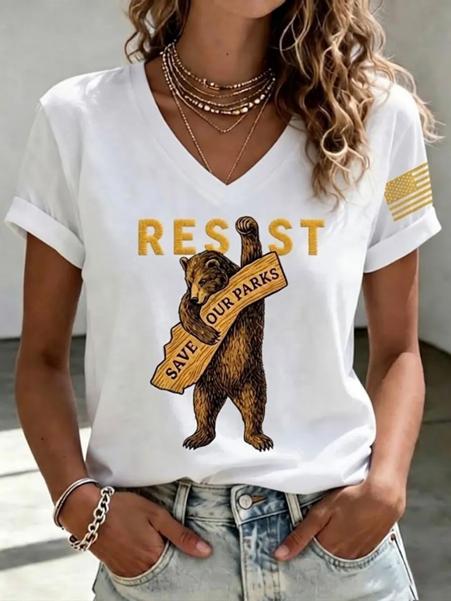 Women'S Save Our Parks Printed T-Shirt
