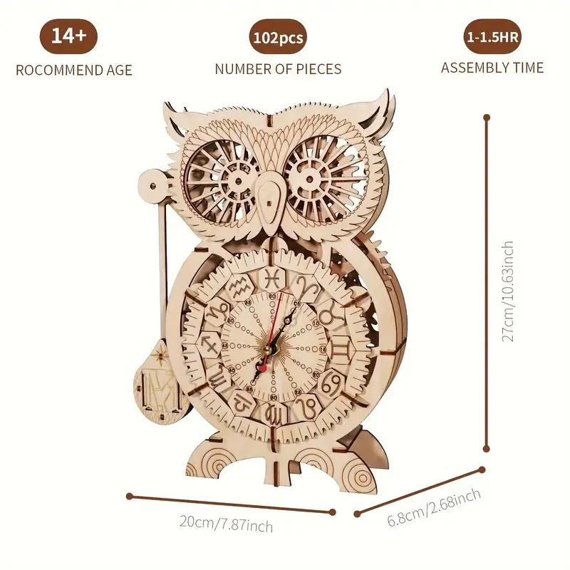 Fun Owl Wooden Assembly Toy