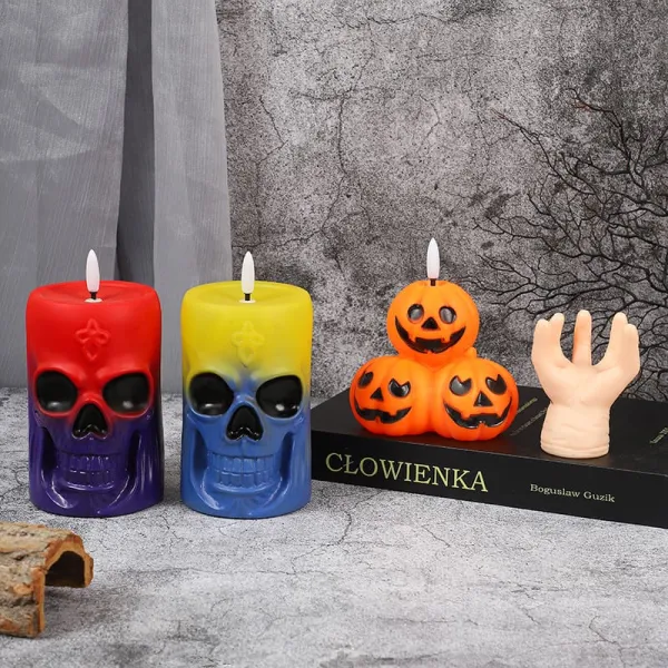 Halloween Funny Hand Skull Pumpkin Flowing Props Scene Decorations