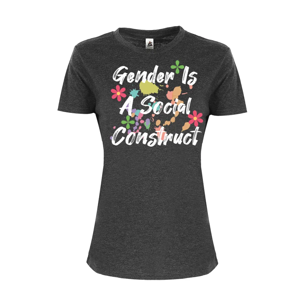 Irregular Lettered Crew Neck T-Shirts