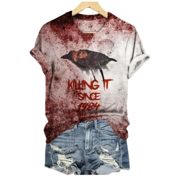 2025 Halloween Women’s Killing It Printed T-shirt