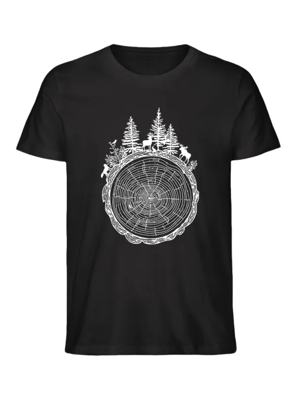 Fox In The Forest Geometric - 100% Cotton T-Shirt
