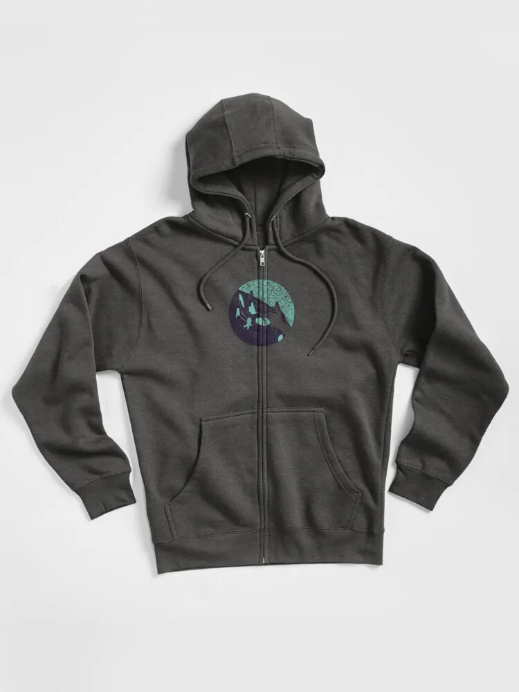 On The Hand Zipped Hoodie
