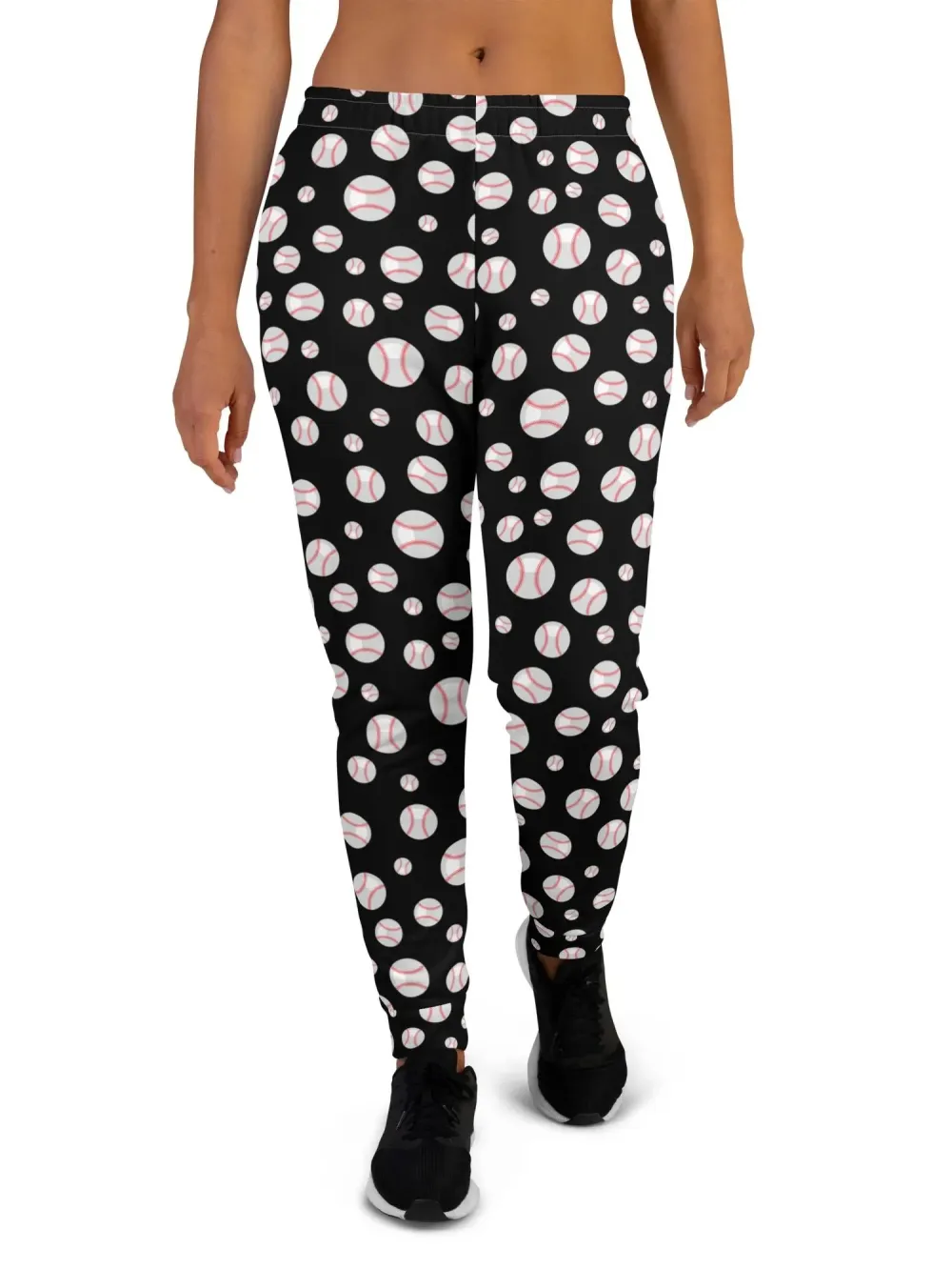 Sporty Baseball Print Pants