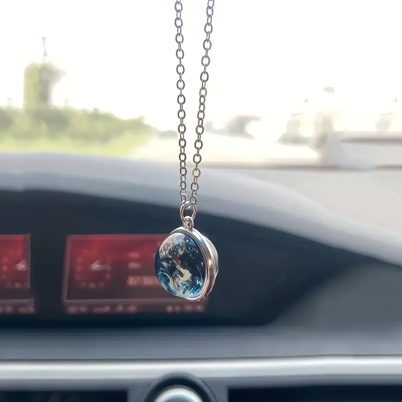 Glass Earth Hanging Ornament for Car