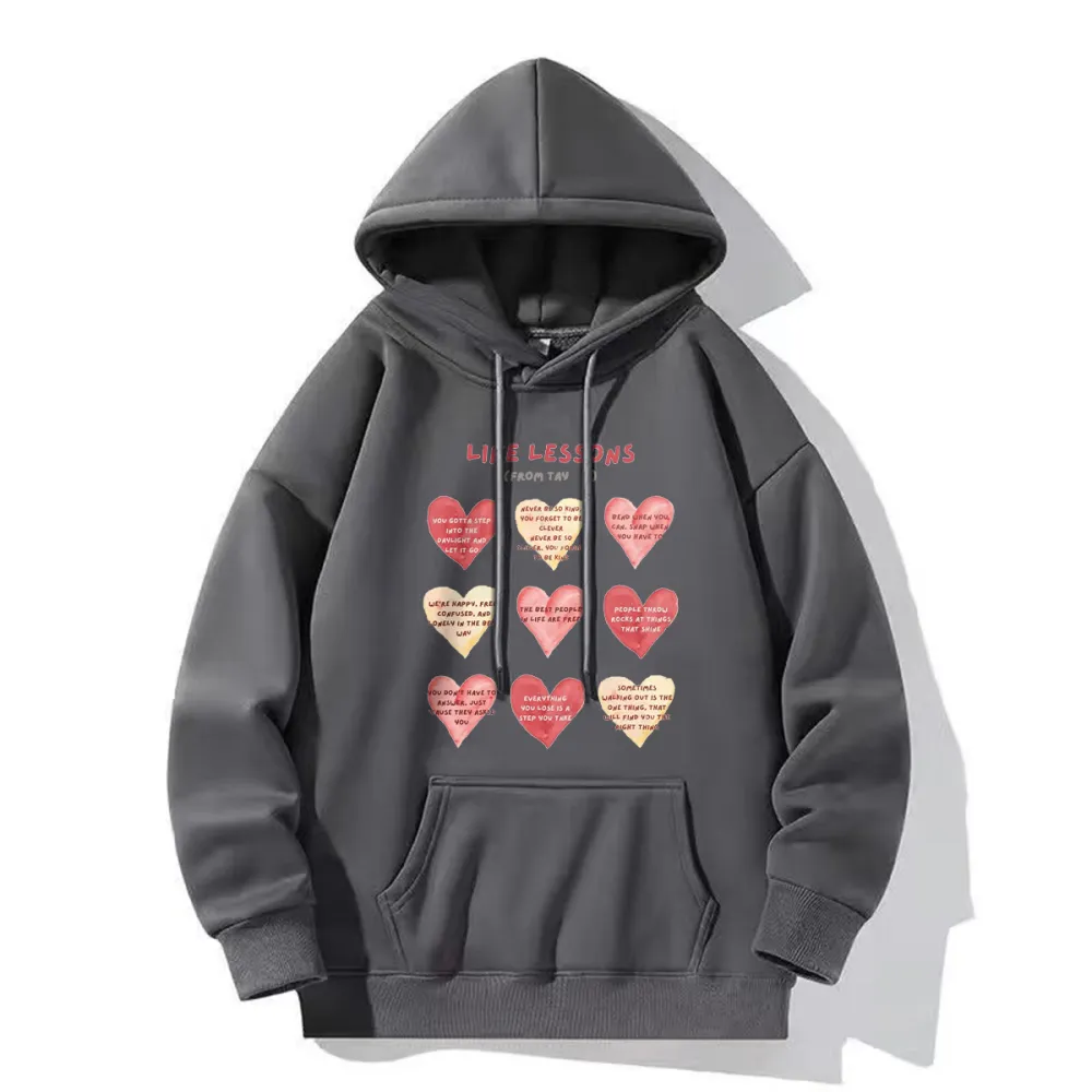 Funny Heart Printed Hoodies