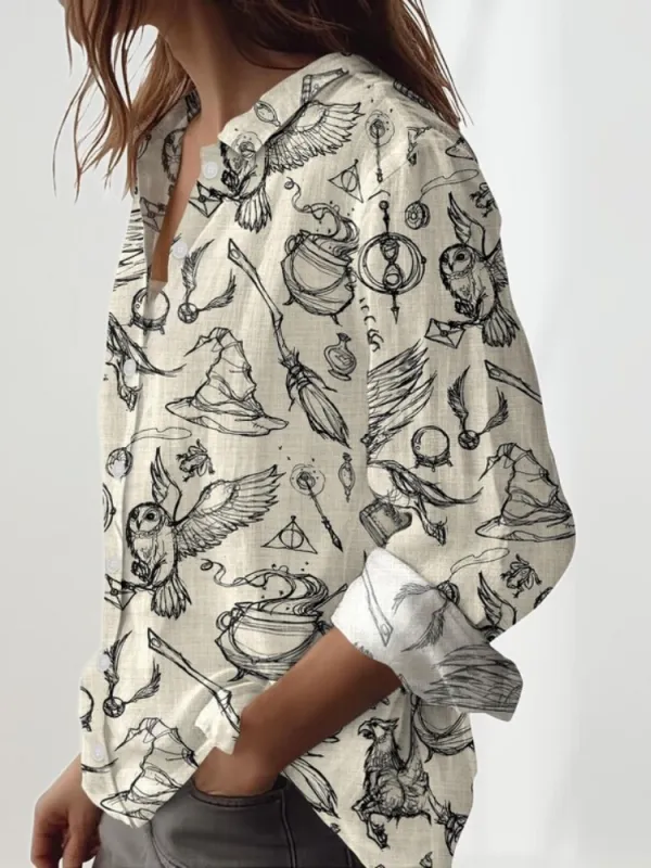 Line Art Magic Print Shirt