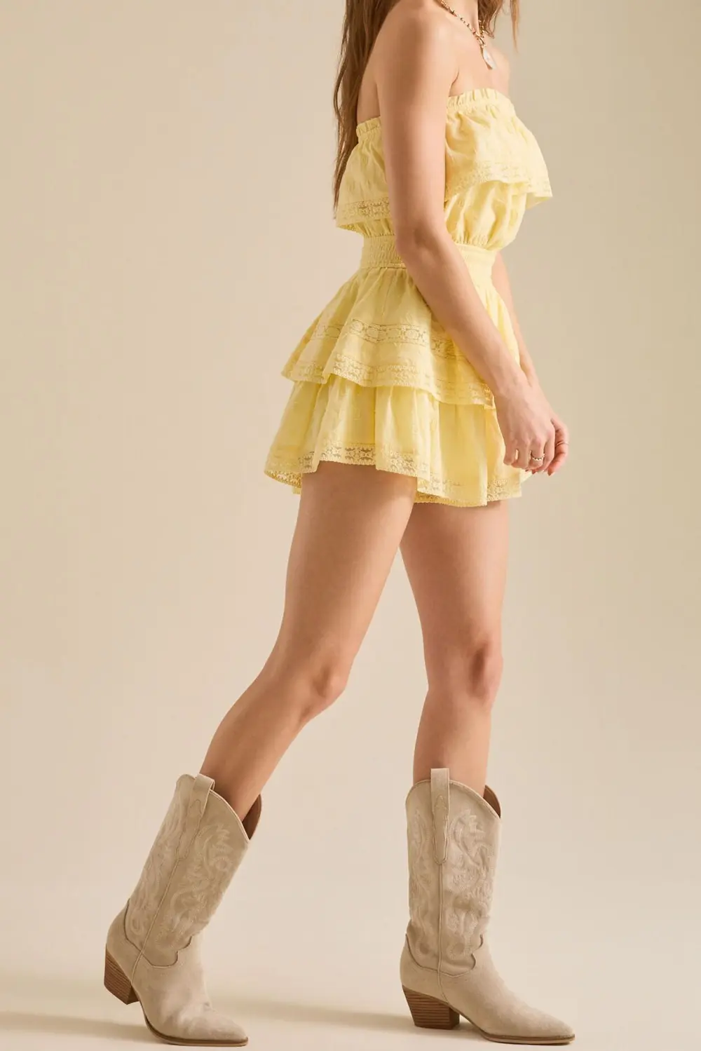 Strapless Romper