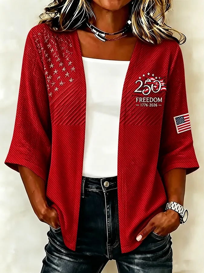 Women'S 250th Anniversary of the United States Patriotic Cardigan