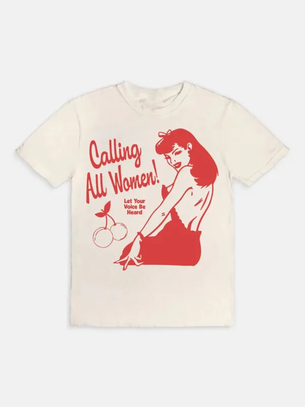 Girl Graphic Short Sleeve Retro T-Shirt