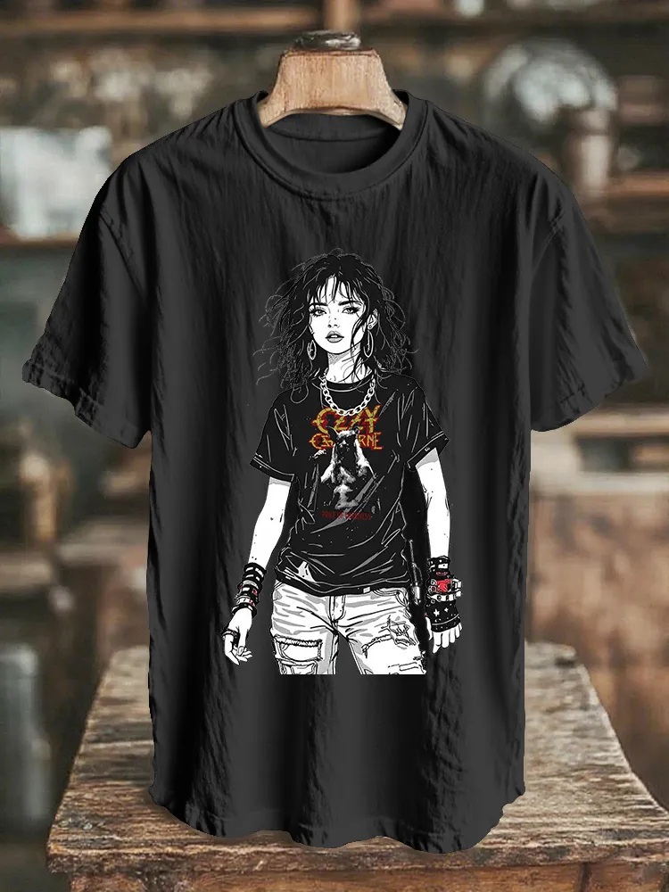 Men's And Women's Models Dark Serie Daily T-Shirt