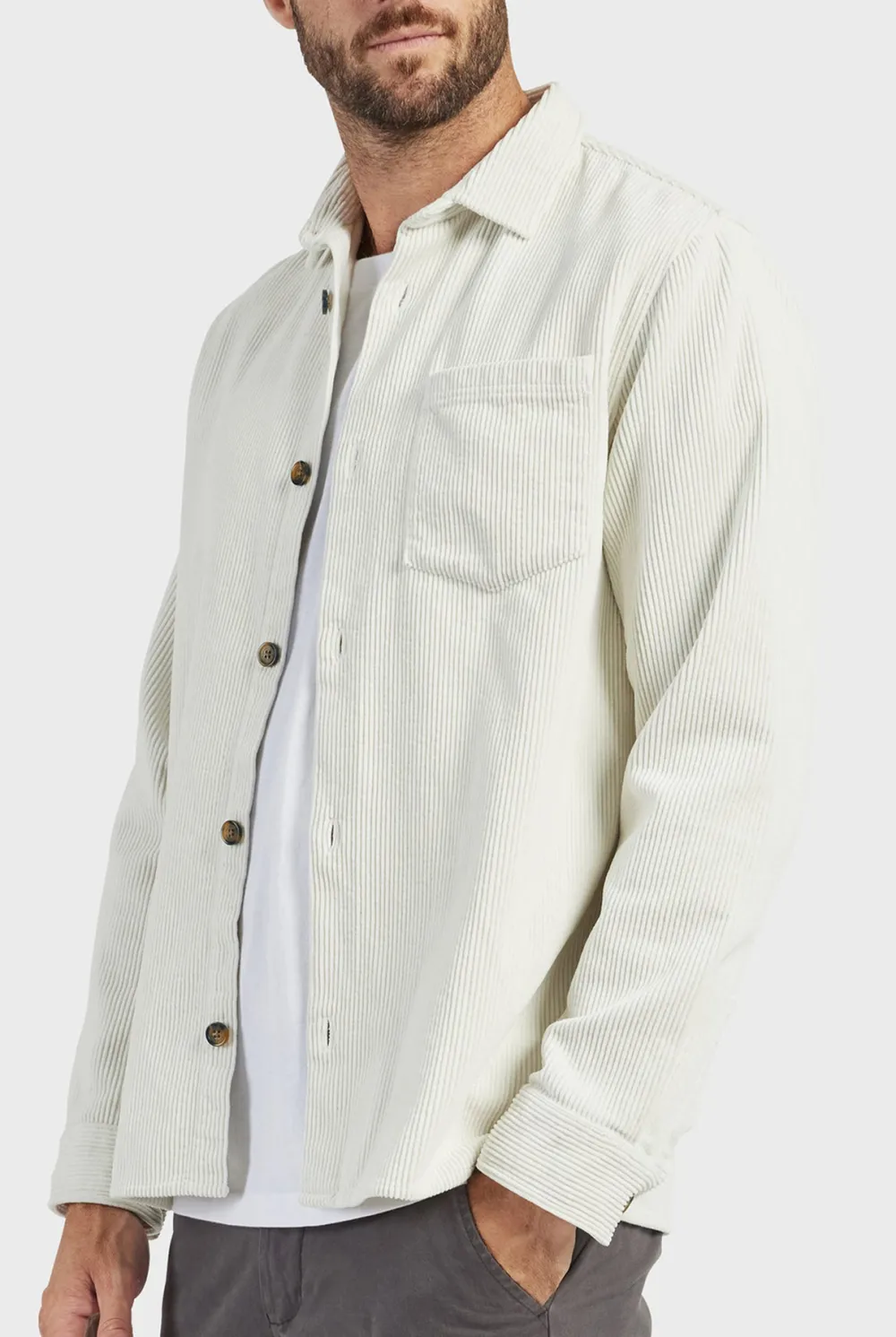 Corduroy Overshirt Pocket Shirt