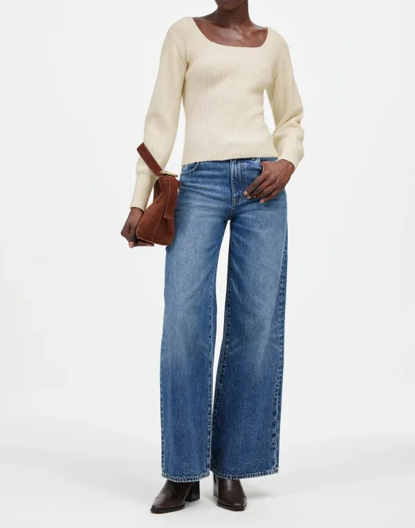 Square-Neck Pullover Sweaters
