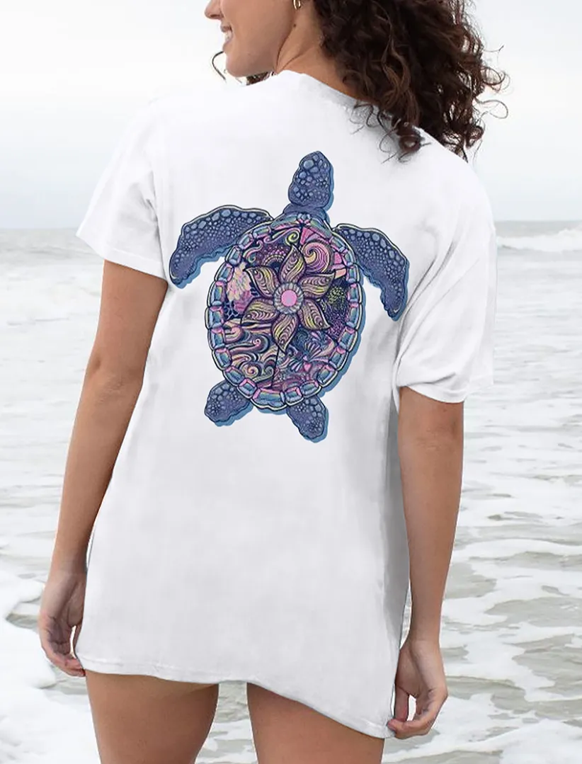 Pretty Turtle Pattern Tee