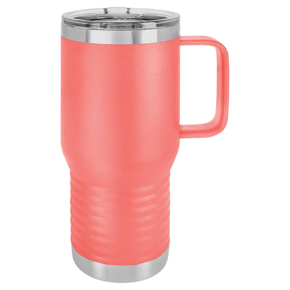 Double Wall Handled Coffee Stainless Steel Tumbler